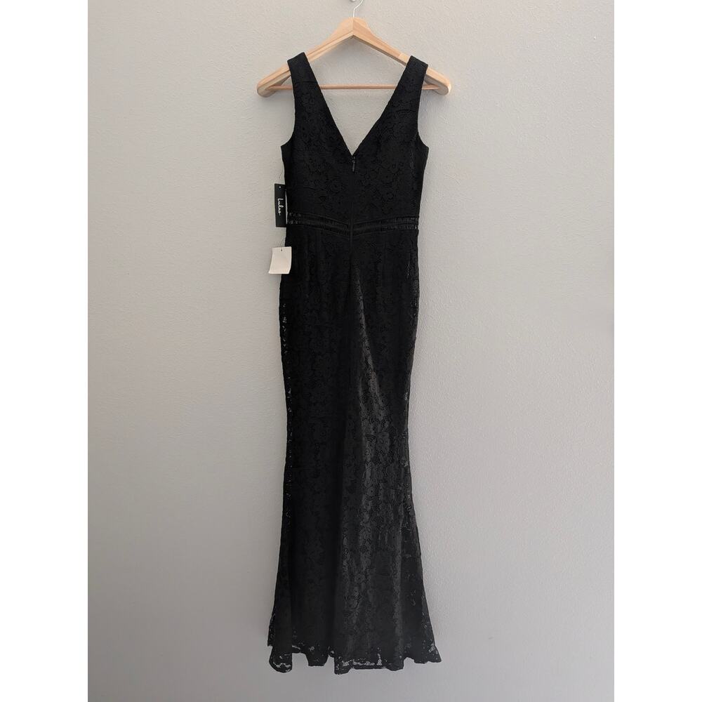 NWT Lulus My Forever Black Lace Sleeveless Maxi Dress Sz Small S Evening Formal - Picture 8 of 11